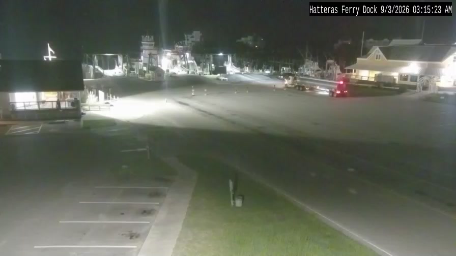 Live NCDOT camera view of the Hatteras ferry terminal, North Dock
